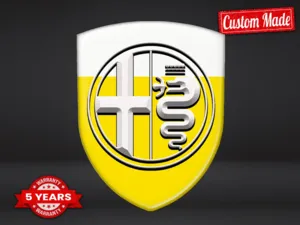 Alfa Romeo Emblemas Silicona Auto Resistentes Alta Calidad Profesional